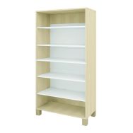 Bibliothèque haute Confetti avec pieds 92x45x166 cm - bouleau/blanc
