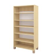 Bibliothèque haute étagères coloris bouleau