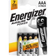 Blister 4 piles bâtons Energizer
