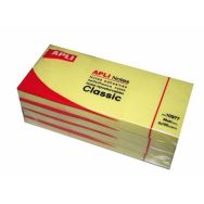 Bloc 100 feuilles de notes repositionnables 40x50 mm jaune (Lot de 12)