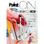 Bloc 24 feuilles PaintON n 6 250g - Clairefontaine