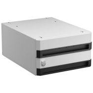 Bloc 2 tiroir hauteur 100 mm