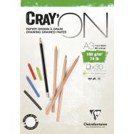Bloc Cray'ON 160g encollé - Clairefontaine
