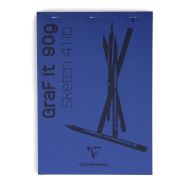 Bloc GraF'iT  A6 80 feuilles 90g Bleu nuit n°57 O