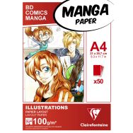 Bloc Manga Illustrations 100g - Clairefontaine