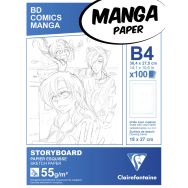 Bloc Manga Storyboard 55g 6 cases- Clairefontaine