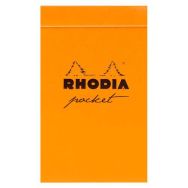 Bloc Pocket orange 7,5x12 cm 40 feuillets 5x5 80g