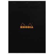 Bloc agrafé Rhodia BLACK N 18 21x29,7cm 80f Q.5x5 80g - Lot de 5