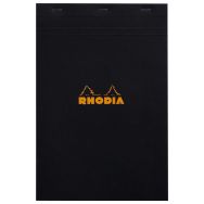 Bloc agrafé Rhodia BLACK N 19 21x31,8cm 80f Q.5x5 80g - Lot de 5