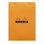 Bloc agrafé Rhodia ORANGE N 16 14,8x21cm 80f Q.5x5 80g - Lot de 10
