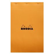 Bloc agrafé Rhodia ORANGE N 19 21x31,8cm 80f Q.5x5 80g - Lot de 5