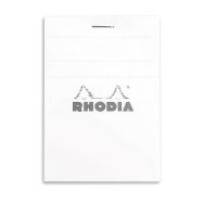 Bloc agrafé blanc petits carreaux - Rhodia