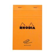 Bloc agrafé orange Message N 140 11x17 cm 80 feuillets 80g