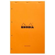 Bloc agrafé orange N 119 audit 21x31,8 cm multicolonnes 80g
