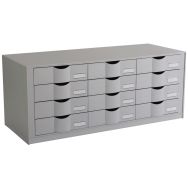 Bloc classeur 12 tiroirs L.858 mm gris