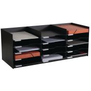 Bloc classeur 15 cases 24 x 32 cm noir