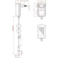 Bloc d'alimentation Jack - Sortie 5V 2A - 5,5x2,1 mm