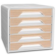 Bloc de classement 5 tiroirs Smoove hêtre - CEP