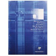 Bloc de cours encollé perf4 trous A4 - Clairefontaine