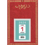 Bloc éphéméride neutre gros chiffres sur plaque Skytos