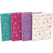 Bloc flowers agrafé 105x148 160 pages 90g ligné 6mm