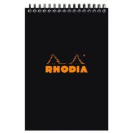 Bloc noir reliure intégrale réglure ligné - Rhodia