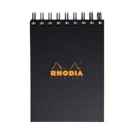 Bloc note noir petits carreaux 90g - Rhodia