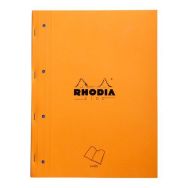 Bloc orange agrafé côté A4+ - Rhodia