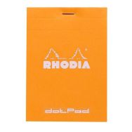Bloc orange agrafé réglure dot - Rhodia