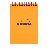 Bloc orange reliure intégrale petits carreaux - Rhodia