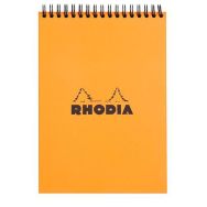 Bloc orange reliure intégrale réglure ligné - Rhodia