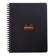 Bloc réunion noir reliure intégrale - Rhodia