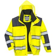 Blouson haute visibilité 3 en 1 jaune/bleu marine Portwest T : M