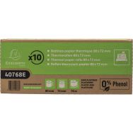 Bobine pour tickets de caisse - 76 m - Exacompta - Lot de 30