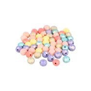 Bocal 750 perles facettes pastel