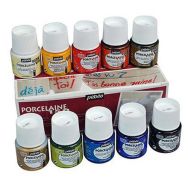 Boîte 10 flacons porcelaine de 45 ml Pebeo