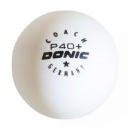 Boîte 120 balles tennis de table plastique Donic Coach 40+