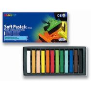 Boîte 12 pastels tendres Mungyo assortis 66 mm