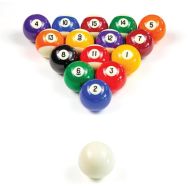 Boite 16 Billes Billard Numerotees 57 mm
