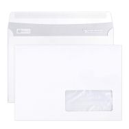 Boite 500 enveloppes auto.adh 162x229 fen45x100 90g ass°1