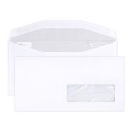 Boite 500 enveloppes gommées 114x229 fen35x100 80g