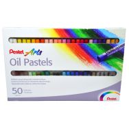 Boîte 50 pastels huile Pentel diam: 8 mm