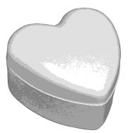 Boîte à décorer 13 cm styropor - cœur