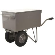 Boîte à outils pour brouette avec tiroirs - Pneu increvable