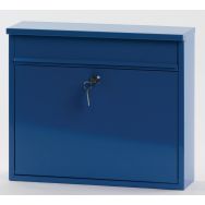 Boîte aux lettres murale hauteur 31,5 cm bleu