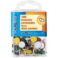 Boite de 100 Punaises à tête plate - Pointe 6 mm