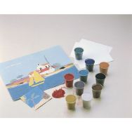 Boîte de 12 flacons de 45g sable coloré