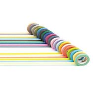 Boîte de 20 rubans adhésifs repositionnables masking Tape couleurs assorties