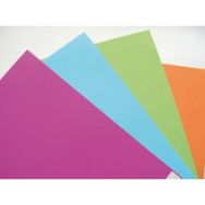 Boite de 25 couverture lisse A4 en couleurs tendances assorties