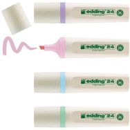 Boite de 4 surligneurs EcoLine couleurs pastels